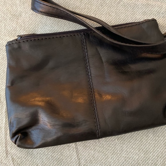 Wristlet Bag in Black Leather No Brand - Picture 6 of 8
